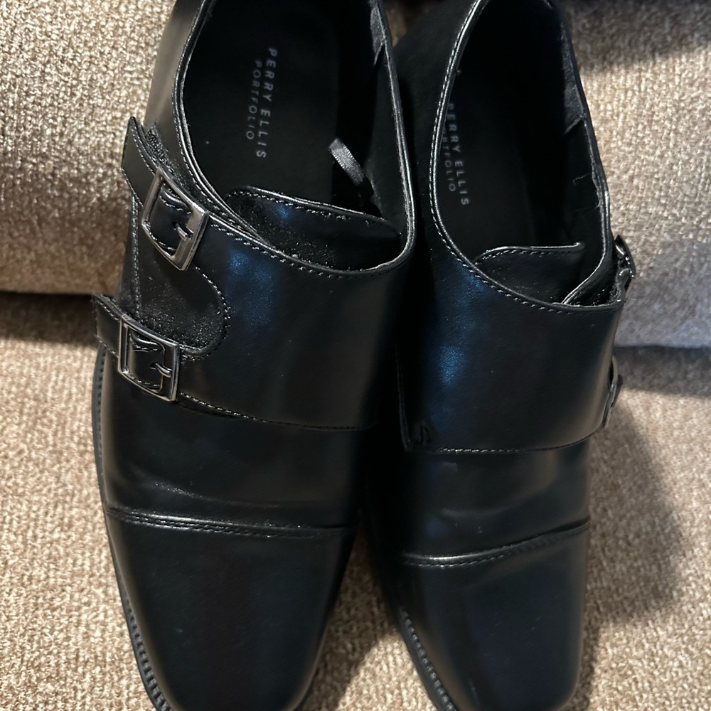 Perry Ellis Men's Black Dress Shoes